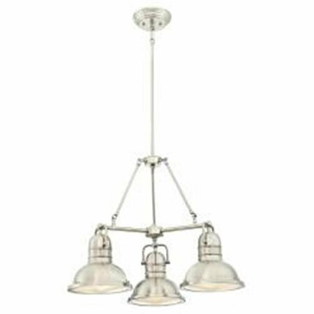 SUPERSHINE 3 Light Boswell Indoor Chandelier - Brushed Nickel SU2690001